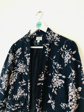 Load image into Gallery viewer, Monsoon Women’s Floral Linen Blazer | UK12 | Blue
