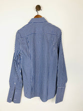 Load image into Gallery viewer, Pierre Cardin Men&#39;s Check Button-Up Shirt | M | Blue
