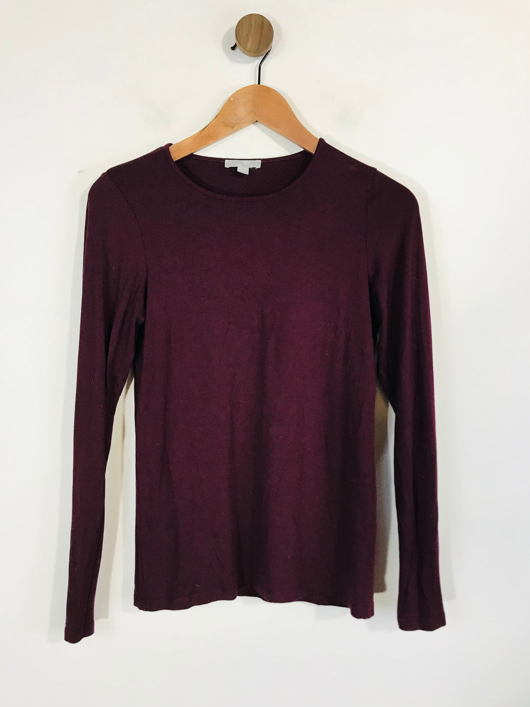 Pure Collection Women's Long Sleeve T-Shirt | UK10 | Purple