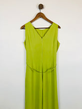 Load image into Gallery viewer, MK Women&#39;s Linen Sleeveless Jumpsuit | M UK10-12 | Green
