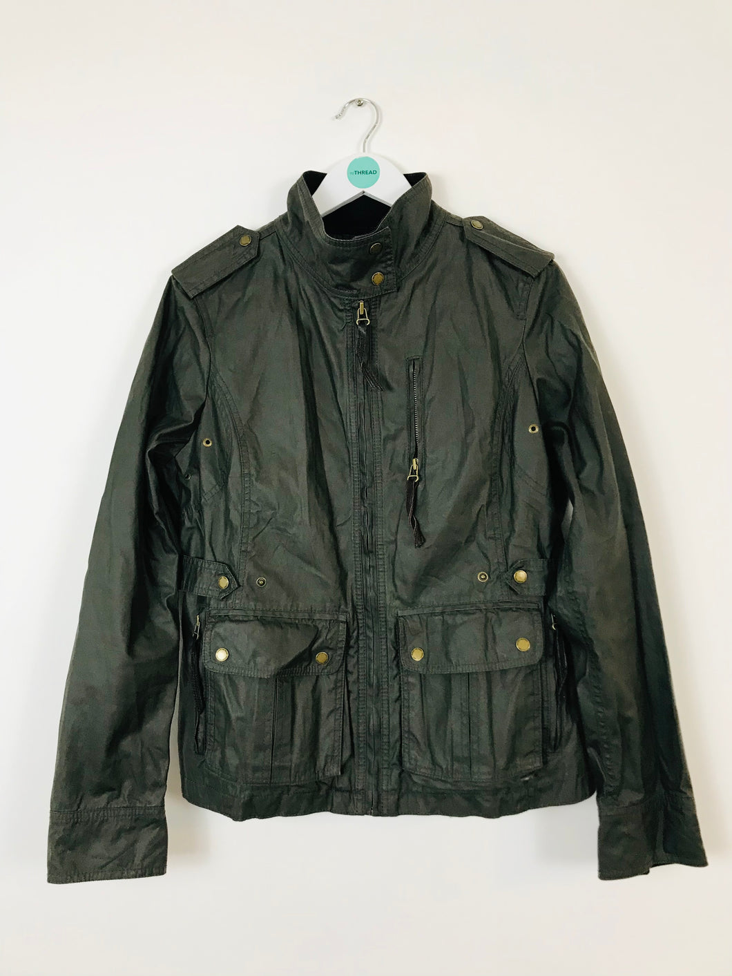 Tommy Hilfiger Womens Wax Style Hunting Jacket | M | Dark Green