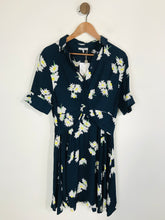 Load image into Gallery viewer, Ganni Women&#39;s Floral Shirt Dress NWT | EU40 UK12 | Blue
