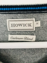 Load image into Gallery viewer, Howick Men’s Cashmere Blend V-Neck Knit Jumper | M | Grey

