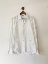 Load image into Gallery viewer, Just Cavalli Men’s Tailored Button Up Shirt | 43 | White
