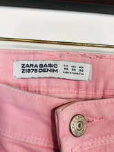 Load image into Gallery viewer, Zara Women&#39;s Cotton Stretchy Slim Jeans | EU40 UK12 | Pink
