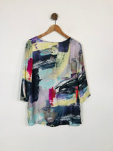 Load image into Gallery viewer, Artigiano Women&#39;s Abstract Print Blouse | UK10 | Multicolour
