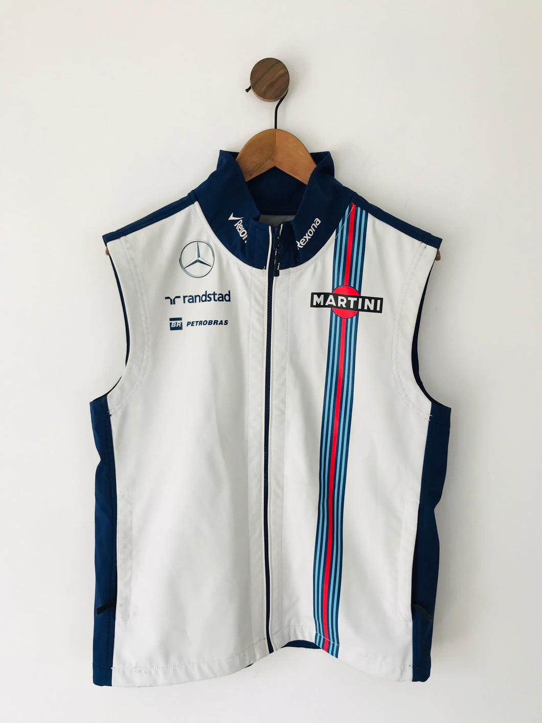 Hackett Men’s Williams Martini Racing Gilet Jacket | L | Blue White