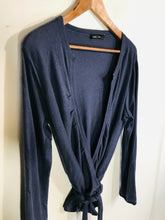 Load image into Gallery viewer, Marc Cain Women&#39;s Wrap Cardigan | Size 5 UK16 | Blue
