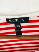 Load image into Gallery viewer, Baukjen Women&#39;s Striped Midi Dress | UK12 | Red
