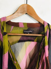 Load image into Gallery viewer, Antik Batik Women&#39;s Silk Sheer Blouse | L UK14 | Multicoloured
