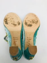 Load image into Gallery viewer, Boden Women&#39;s Embellished Velvet Heels | EU39 UK6 | Blue
