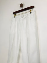 Load image into Gallery viewer, MaxMara Women&#39;s High Waist Chinos Trousers | UK10 | White
