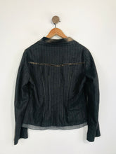 Load image into Gallery viewer, Imprévu Design Women&#39;s Boho Blazer Jacket | UK14 | Blue
