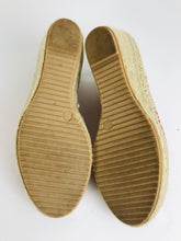 Load image into Gallery viewer, Seasalt Women&#39;s Espadrille Slingback Wedge Sandals | EU39 UK6 | Red
