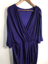 Load image into Gallery viewer, Biba Women&#39;s Cowl Neck Sheath Dress | UK18 | Purple
