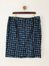 Load image into Gallery viewer, Jigsaw Women&#39;s Check Knee Length Pencil Skirt | UK16 | Blue
