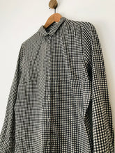 Load image into Gallery viewer, Barbour Women&#39;s Houndstooth Button-Up Shirt | UK18 | Black
