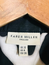 Load image into Gallery viewer, Karen Millen Women&#39;s High Neck Pleated Blouse | UK10 | Black
