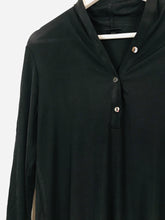 Load image into Gallery viewer, Bitte Kai Rand Womens Collarless Shirt | L UK14 | Black

