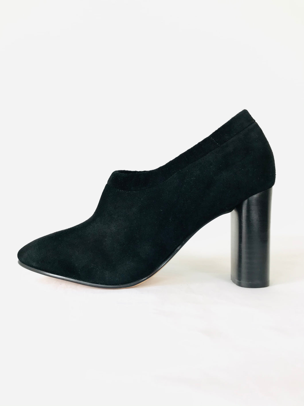 Clarks Narrative Women’s Block Heels Zip Court Shoes | UK6.5 | Black