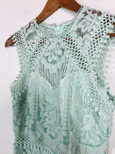 Load image into Gallery viewer, Lipsy Women&#39;s Lace Sheath Dress | UK8 | Green

