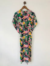 Load image into Gallery viewer, &amp; Other Stories Women’s Tropical Print Kaftan Midi Dress | S | Pink Multi
