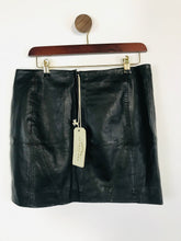 Load image into Gallery viewer, Urban Code Women&#39;s Leather Mini Skirt NWT | UK12 | Black
