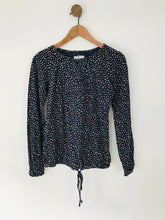 Load image into Gallery viewer, Fat Face Women&#39;s Polka Dot Long Sleeve Blouse | UK12 | Blue
