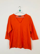 Load image into Gallery viewer, Jaeger Women’s V-Neck T-Shirt | XL UK18 | Orange
