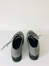 Load image into Gallery viewer, Eileen Fisher Women’s Platform Flat Lace-Up Shoes | US9 UK7 | Grey
