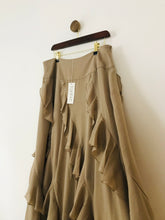 Load image into Gallery viewer, Together Women&#39;s Ruffle Maxi Skirt NWT | UK16 | Brown
