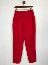 Load image into Gallery viewer, Zara Women&#39;s High Waist Casual Trousers | M UK10-12 | Red
