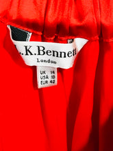 Load image into Gallery viewer, L.K. Bennett Women&#39;s Silk Wrap Sheath Dress | UK14 | Orange
