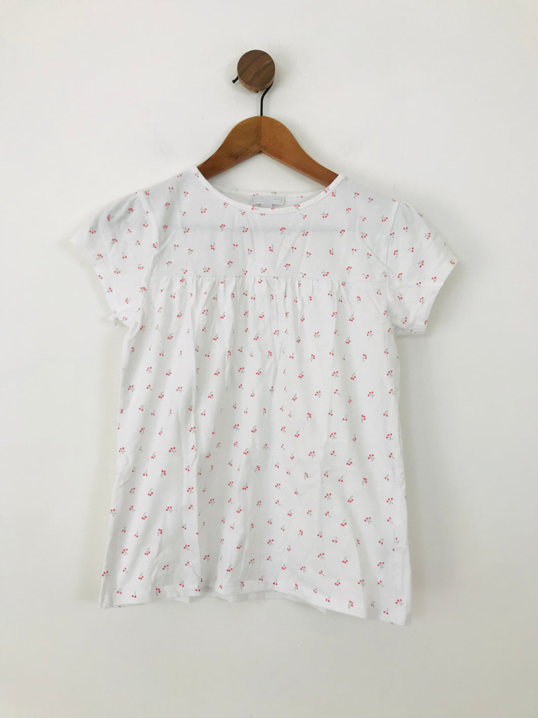 The Little White Company Kid's Cherry T-Shirt | 11-12 Years | White