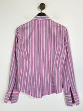 Load image into Gallery viewer, T.M. Lewin Women&#39;s Cotton Striped Button-Up Shirt | UK12 | Multicoloured
