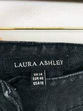 Load image into Gallery viewer, Laura Ashley Women&#39;s Linen Wide Leg Trousers | UK14 | Black
