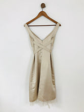 Load image into Gallery viewer, Laundry Shelli Segal Women&#39;s V-Neck A-Line Dress | 4 UK8 | Beige
