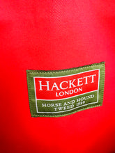 Load image into Gallery viewer, Hackett Men&#39;s Tweed Briefcase Satchel Bag | Large | Green
