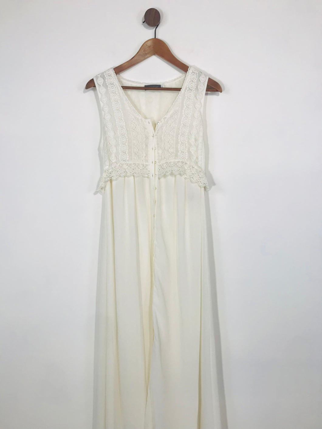 Mint Velvet Women's Cotton Lace Maxi Dress | UK10 | White