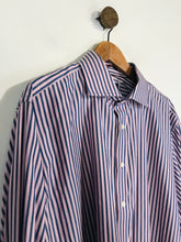 Load image into Gallery viewer, Sartorial by M&amp;S Men&#39;s Striped Smart Button-Up Shirt | 18 | Multicoloured
