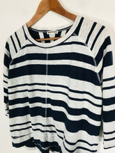 Load image into Gallery viewer, Whistles Women&#39;s Striped T-Shirt | L UK14 | Blue
