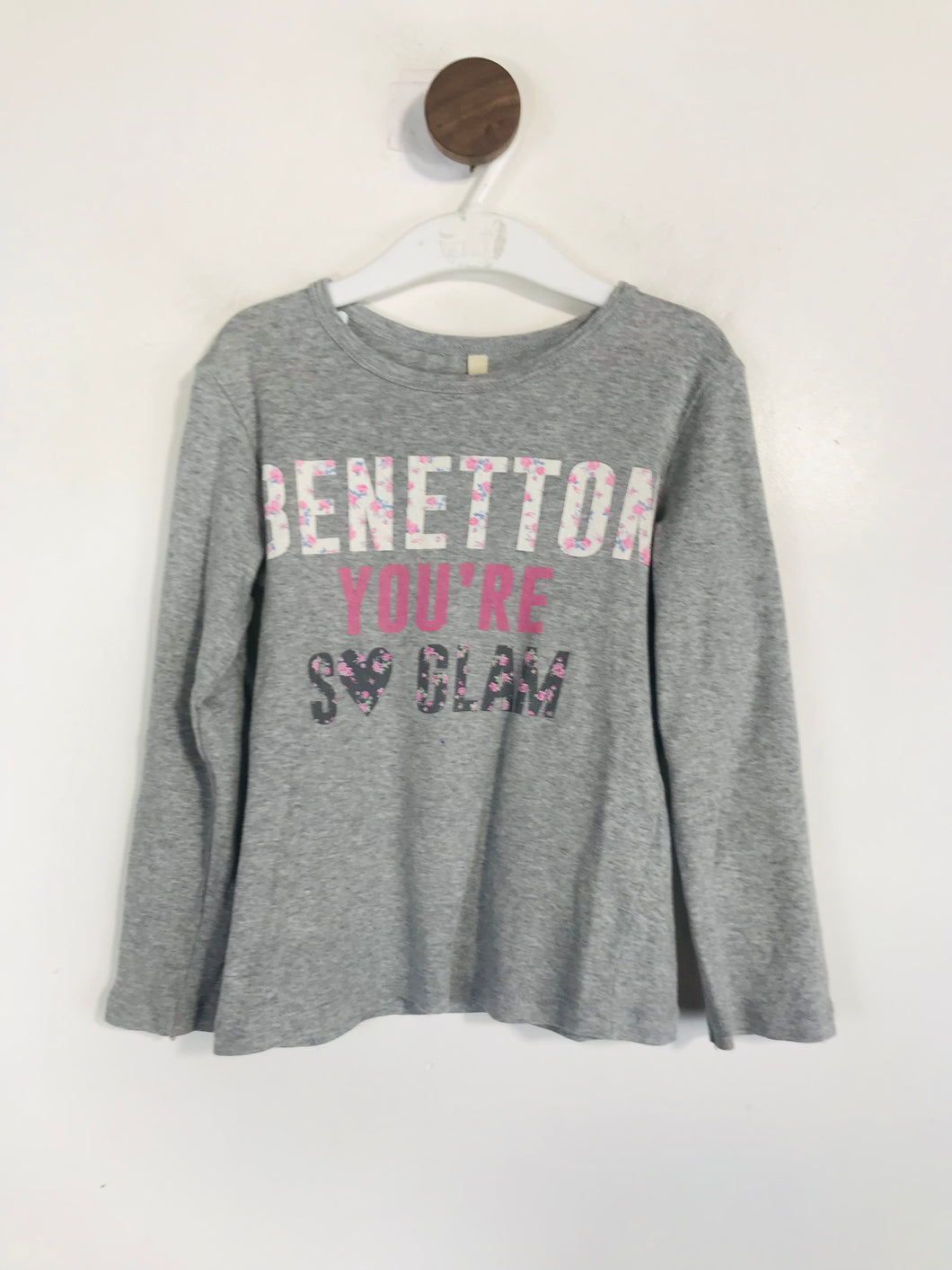 United Colors of Benetton Kid's Long Sleeve T-Shirt | 4-5 years | Grey