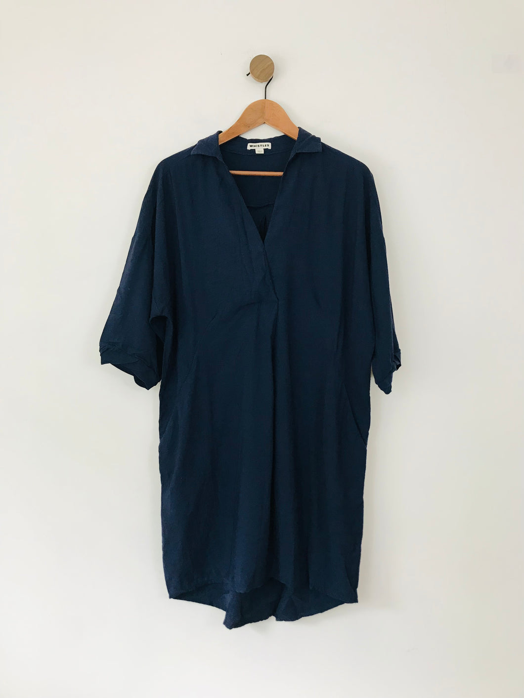 Whistles Women's Oversized Shirt Dress | L UK14 | Blue
