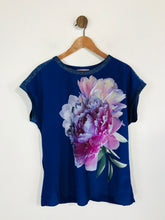 Load image into Gallery viewer, Oasis Women&#39;s Floral Blouse | L UK14 | Blue
