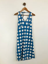 Load image into Gallery viewer, Boden Women&#39;s Polka Dot Halter Neck A-Line Dress | UK10  | Blue
