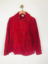 Load image into Gallery viewer, Poetry Women&#39;s Cotton Corduroy Peacoat Jacket  | UK14 | Red
