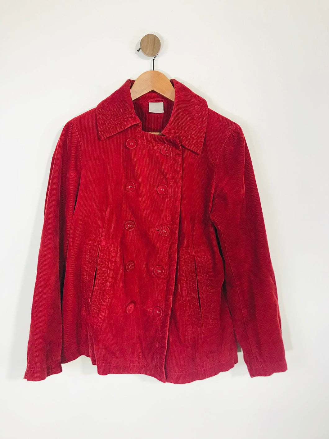 Poetry Women's Cotton Corduroy Peacoat Jacket  | UK14 | Red