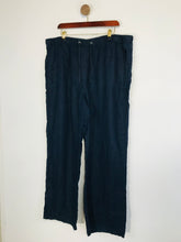 Load image into Gallery viewer, Marks and Spencer Women&#39;s Linen Wide Leg Casual Trousers | UK20 | Blue
