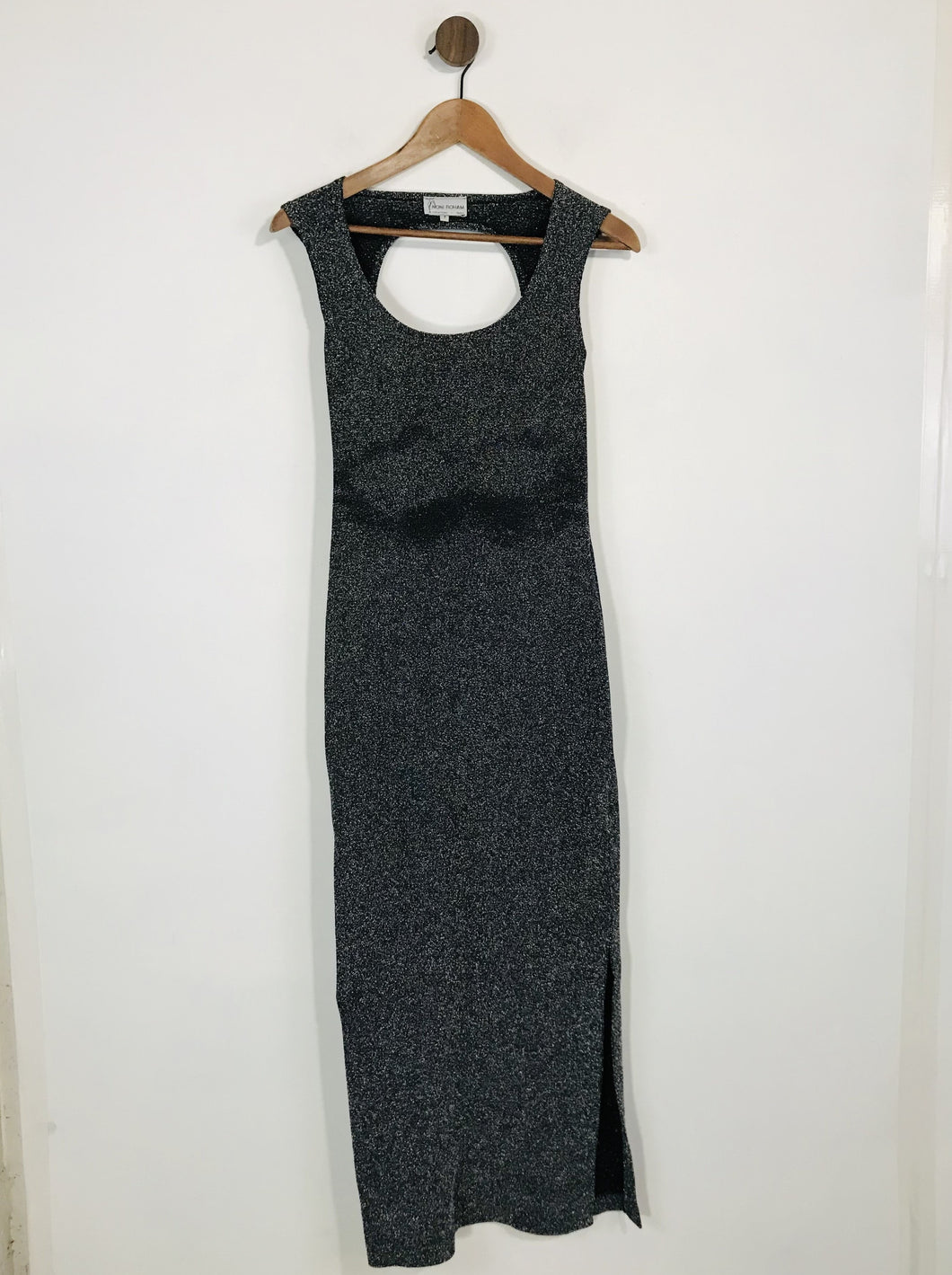 Noni Roham Women's Body Con Glittery Knit Maxi Dress | S UK8 | Black