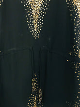 Load image into Gallery viewer, Antik Batik Women&#39;s Boho Embroidered Midi Dress | S UK8 | Black
